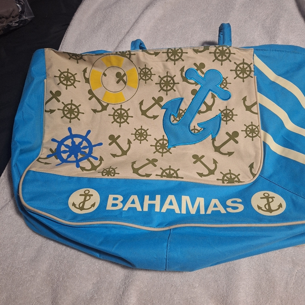 Bahamas Blue Nautical Tote Bag